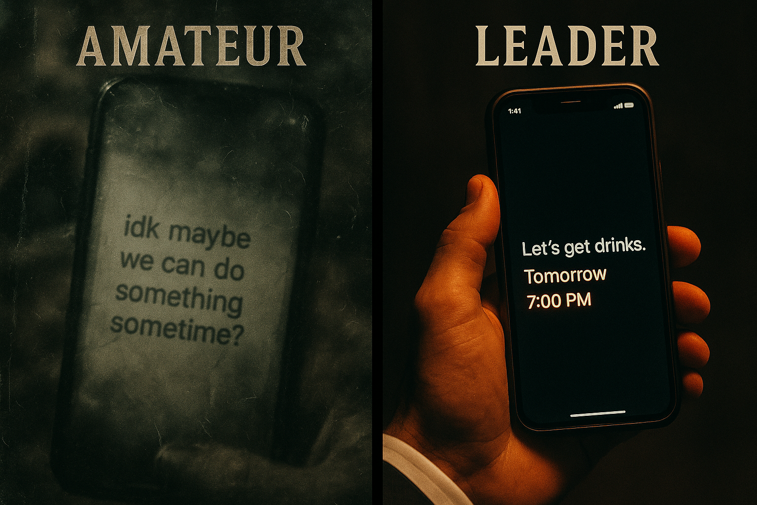 Amateur vs. professional invitations.
