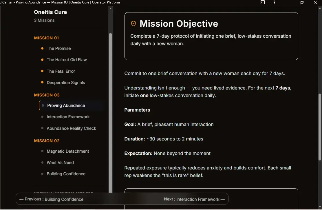 Execute mission